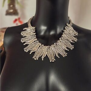 Stunning Silver Statement Necklace